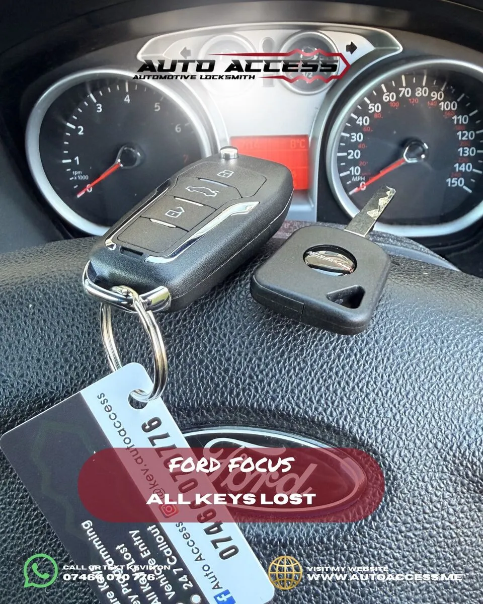 Ford Focus all keys lost replacement by Auto Access auto locksmith in Owton Manor, Hartlepool