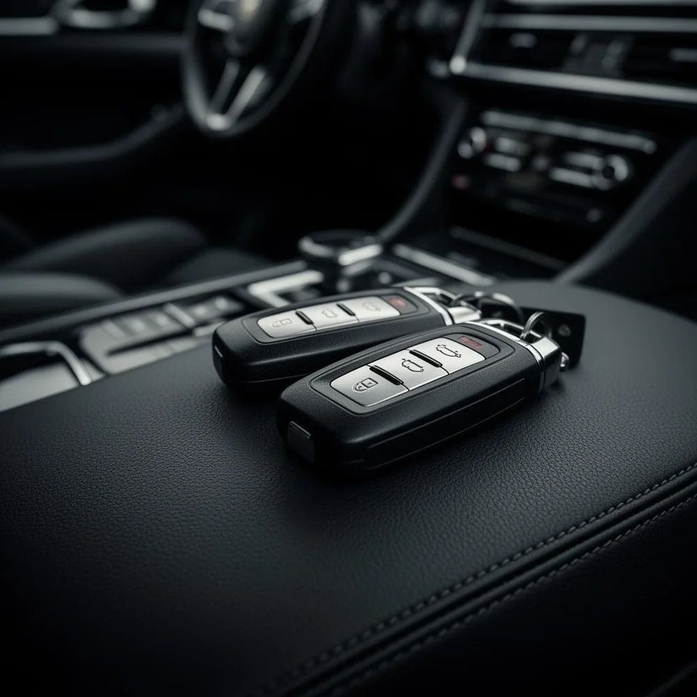 Replacement car key being coded to a vehicle with a diagnostic programmer in Durham